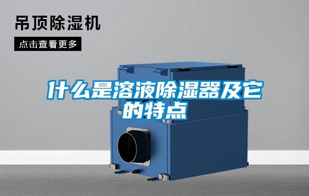 什么是溶液除湿器及它的特点