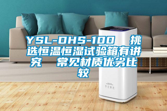 YSL-DHS-100  挑选恒温恒湿试验箱有讲究  常见材质优劣比较