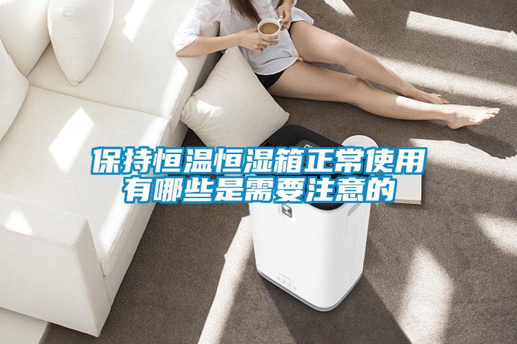 保持恒温恒湿箱正常使用有哪些是需要注意的