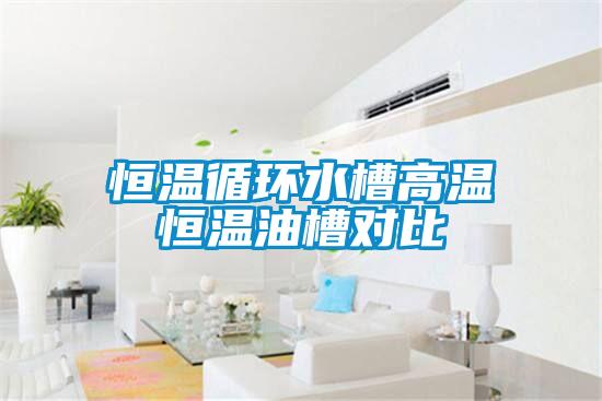 恒温循环水槽高温恒温油槽对比