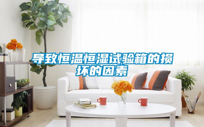 导致恒温恒湿试验箱的损坏的因素