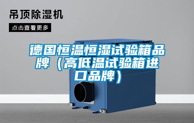 德国恒温恒湿试验箱品牌（高低温试验箱进口品牌）