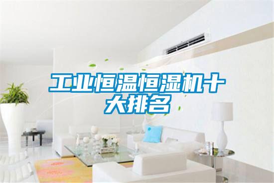 工业恒温恒湿机十大排名