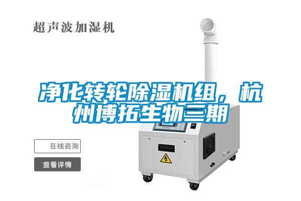 净化转轮除湿机组，杭州博拓生物三期