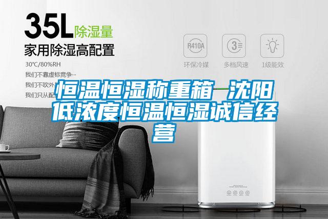 恒温恒湿称重箱 沈阳低浓度恒温恒湿诚信经营