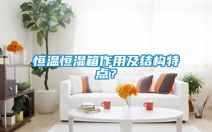 恒温恒湿箱作用及结构特点？