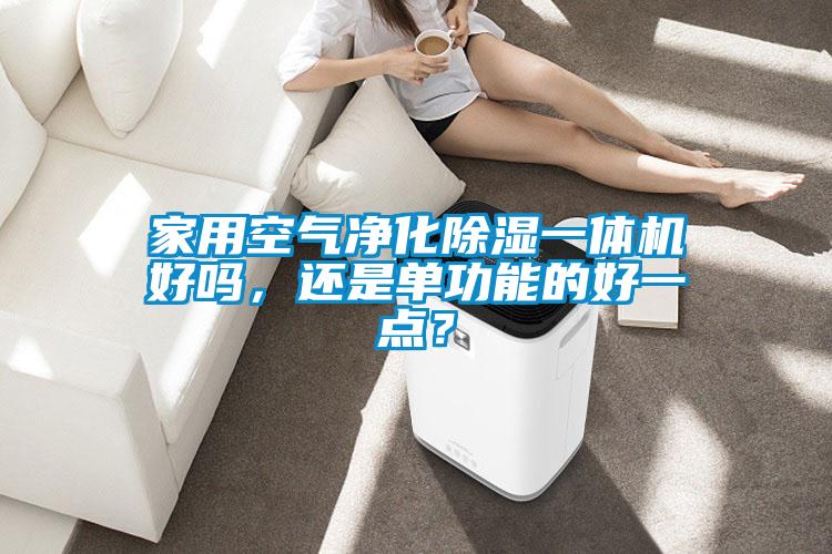 家用空气净化除湿一体机好吗，还是单功能的好一点？